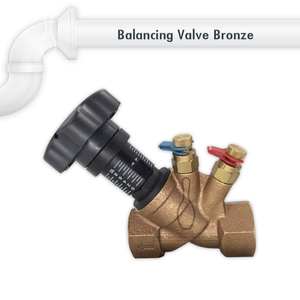 Vanne d'équilibrage hydraulique de commande de pompe à eau en bronze - Product Image 5