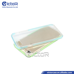 Compra a granel de China estuche del teléfono móvil de TPU transparente y PC colorido con enchufe del polvo <span class=keywords><strong>Para</strong></span> <span class=keywords><strong>iPhone</strong></span> 7 - Product Image 2