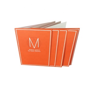 Affiche en papier offset <span class=keywords><strong>orange</strong></span> de haute qualité, format A4, personnalisée, avec pelliculage - Product Image 1