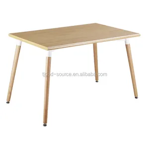 Hot sale formal white wooden legs dining room tables