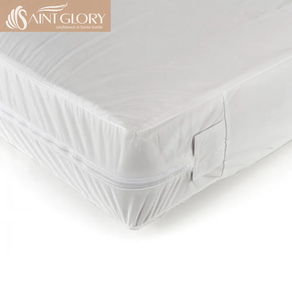 cotton zipper encased protector oem plastic bed bug waterproof mattress encasment