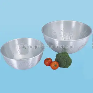 12 Qt Aluminium Geperforeerde Pasta Zeef Fruit Vergiet Chinese Vergiet Met Side Handvat