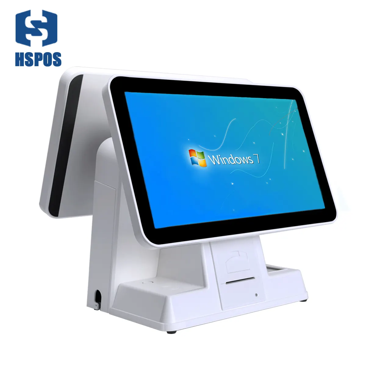 Newest Coming Dual screen 15 Inch Wide Screen Touch Pos Terminal / System For Supermarket