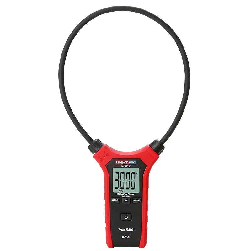 UNI-T UT281C True RMS Flex Clamp; 3000A AC True RMS Clamp Meter, Low Voltage Display / Digital Hold/Backlight