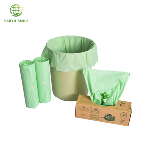 4 8 13 Gallon Nhà Máy Tùy Biến Dây Kéo Túi Rác <span class=keywords><strong>Compostable</strong></span> Phân Hủy Sinh Học Nhựa Túi Rác Với Dây Rút - Product Image 5