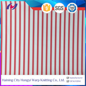 Trung Quốc Dệt Kim Tissu Spandex 4 Way <span class=keywords><strong>Stretch</strong></span> Red Trắng Sọc In <span class=keywords><strong>Nylon</strong></span> <span class=keywords><strong>Polyester</strong></span> Spandex Vải Cho Đồ Bơi - Product Image 2