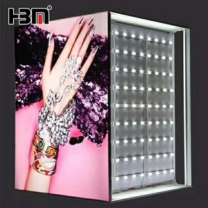 Không Khung Dẫn Ánh Sáng Hộp Vải Mặt Chiếu Sáng Quảng Cáo Trụ Cột Quảng Cáo Tường Cột <span class=keywords><strong>Lightbox</strong></span> - Product Image 2