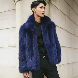 Faux Pluizige Plus Size Mannen Winter Faux Fur Jas Bont Jas Voor Mannen Met Grote Prijs