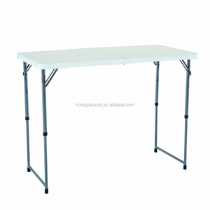 Tavolo Pieghevole Regolabile in Altezza 4', Tavolo Richiudibile con Doppio Piano, Tavolo Portatile per Campeggio e Pesca - Product Image 3