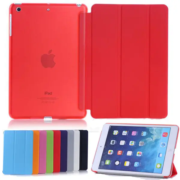 Hot New Product Folding Stand Leather Tablet Cover Case for iPad Pro Air Mini, For Apple iPad Pro 12.9 11 Inch Case Smart Cover