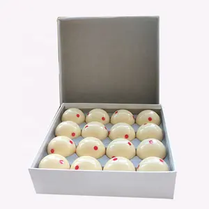 57.2mm Pool Table Game Six Red Dots Billiards Ball,Training Cue Ball Spot Billiard White Ball Set For Billiard Table