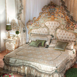 <span class=keywords><strong>Rococo</strong></span>-<span class=keywords><strong>cama</strong></span> de madera antigua de lujo, muebles de dormitorio, diseño de <span class=keywords><strong>cama</strong></span> tallada, estilo europeo - Product Image 3