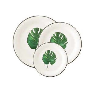 India wholesale eco friendly disposable square areca palm leaf plates