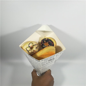 مخاريط ورق كرافت صندوق فطائر للتغليف بسعر الجملة - Product Image 1