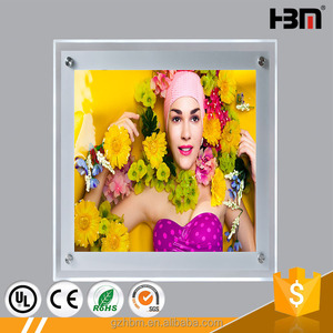 Alibaba com montado en la pared marco de fotos de acrílico cristal llevó la caja ligera delgada - Product Image 3