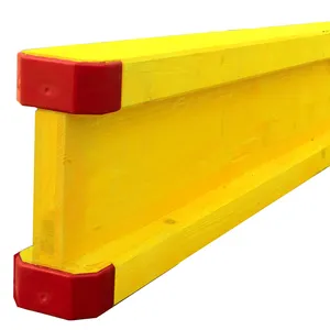Poutres de coffrage en bois H20 avec peinture jaune pour coffrage de table de construction