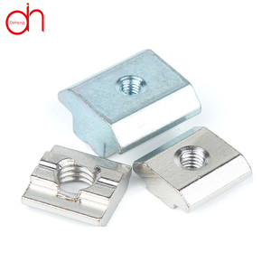 M4 M5 M6 M8 Matériau en acier inoxydable Profil en <span class=keywords><strong>aluminium</strong></span> Fente t Écrou coulissant - Product Image 1