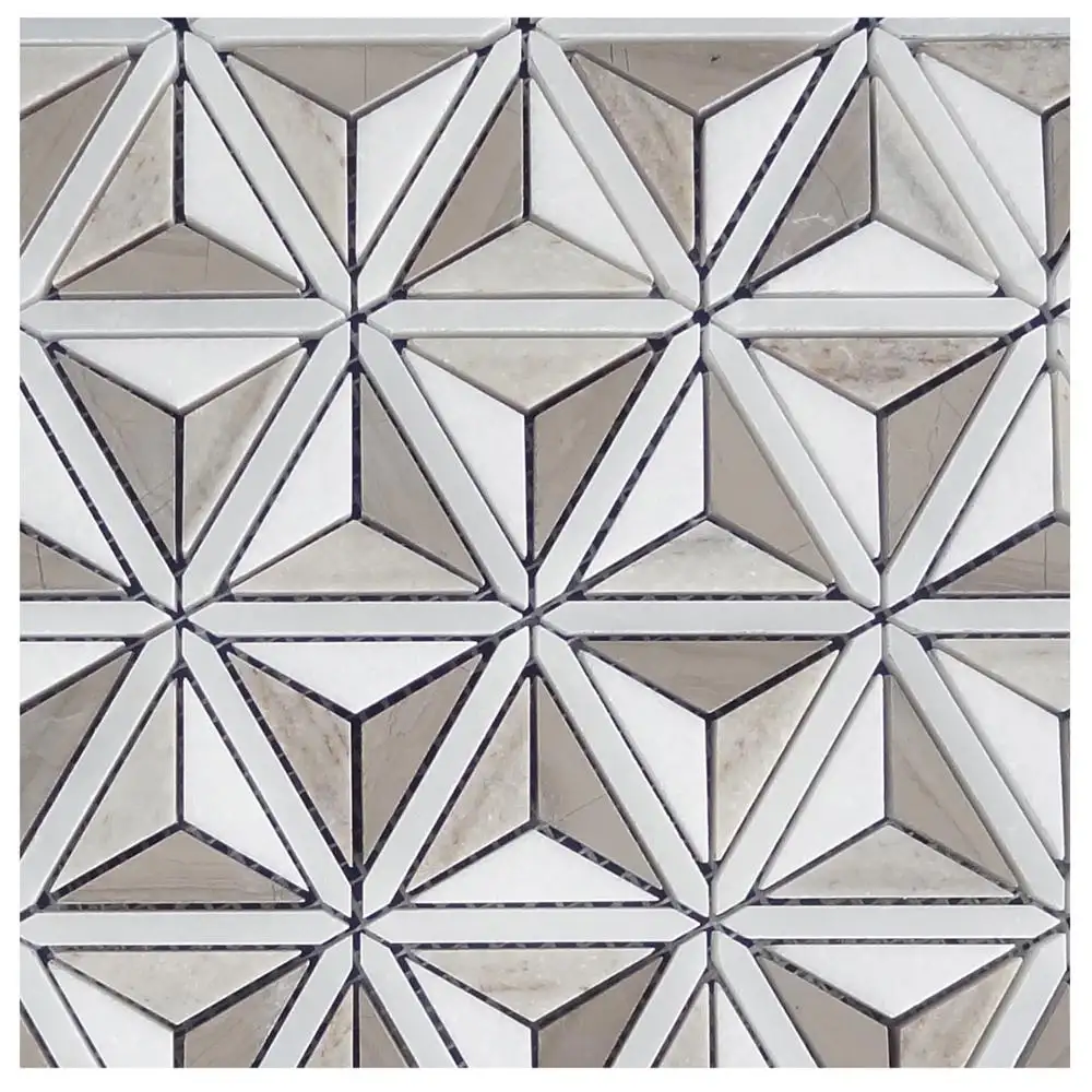 Nuovi prodotti di Cristallo di Legno di Marmo a getto d'acqua di piastrelle di pavimento a mosaico di piastrelle interni piastrelle