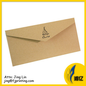 친환경 로고 인쇄 인사말 카드 편지 사용자 정의 인쇄 자연 크래프트 종이 봉투 - Product Image 6