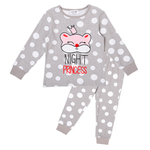 <span class=keywords><strong>Pigiama</strong></span> per bambini a maniche lunghe per bambini con stampa principessa all'ingrosso all'ingrosso all'ingrosso set di abbigliamento per ragazze set di vestiti per ragazzo - Product Image 3