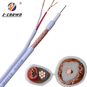 Zcrown waterdichte beveiliging RG6 CCTV kabel rj6 + 2c coaxkabel
