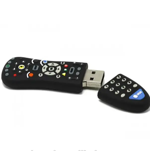 Promosi Hadiah TV Remote Control Usb 2.0 Flash Drive Memory Pvc Disk Remote Control USB Flash Drive 1 GB 4 GB 8 GB 16 GB 32 GB
