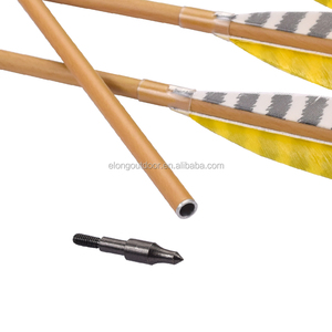 30 "Bois Camo Carbone Flèches avec Plume De Dinde pour Jeunes Archers pour Tir En Plein Air et de Chasse - Product Image 3