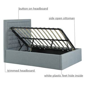 Mẫu Miễn Phí Mới Nhất Thiết Kế Hiện Đại Vua Kích Thước Giường Và Nệm - Product Image 3