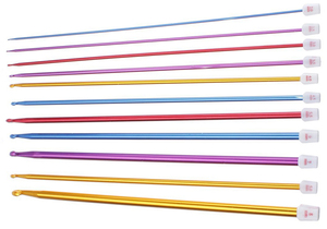Aiguilles à tricoter en aluminium, lot de 11 pièces multicolores de 2mm — 8mm, tunique marocaine, Crochet, kit pour le tricot et le Crochet, offre spéciale, - Product Image 6