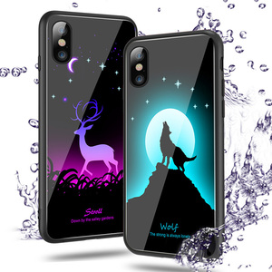 Leucht gehärtetem fall glow in <span class=keywords><strong>the</strong></span> dark für iphone x samsung s9 - Product Image 5