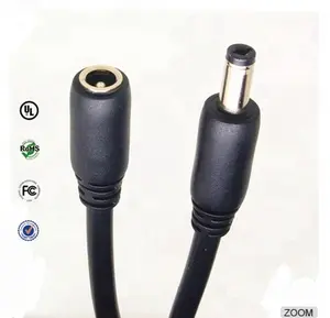 Factory prices 5.5x2.1mm dc power cable male plug connect cable