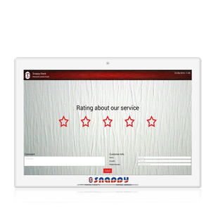 L Shape sondaggio sulla soddisfazione del cliente del dispositivo di marcatura con feedback del cliente sul tablet touch a <span class=keywords><strong>cinqu</strong></span> - Product Image 1