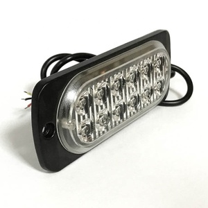 12LED çift sıra LED el feneri yüzey montaj süper ince yan ışık yanıp sönen LED stroboskop uyarı ışığı