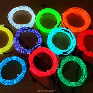 2023 hot high brightness flashing colorful EL wire for advertisement decoration