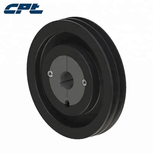 Polea de bloqueo cónico de hierro fundido SPA ruedas de polea de ranura en <span class=keywords><strong>V</strong></span> doble para polea de inventario de correa en <span class=keywords><strong>V</strong></span> - Product Image 6