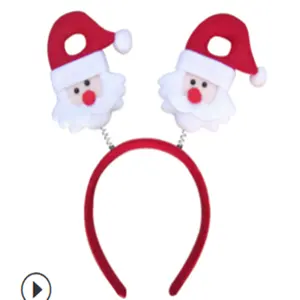 Christmas Headbands Parties Favors Decoration Supplies Xmas Gift Photo Booth Tree Snowman Reindeer Antlers Santa