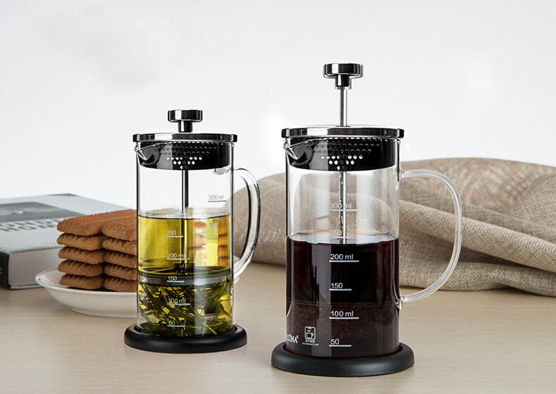 Hot sale TEA & COFFEE MAKER French press pot with scale line