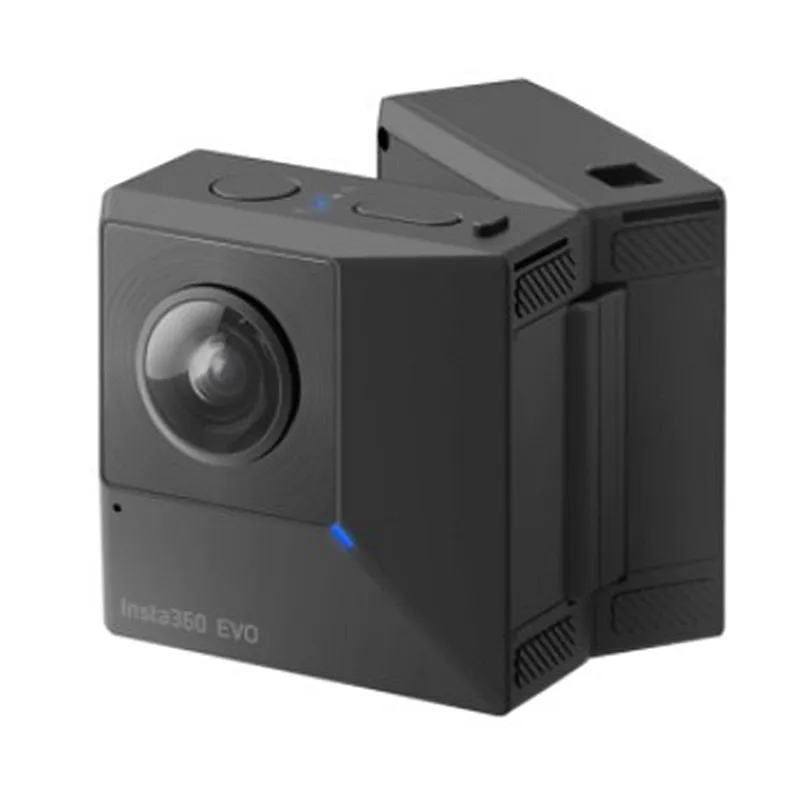 Insta360 EVO 360 VR 3D 5.7K กล้องวิดีโอแบบพาโนรามาแบบพับเก็บได้สำหรับ Android และ iPhone