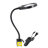 Magnetic Base Illuminated Magnifier with Adjustable Led Lights Machinery Process Magnifying Glass