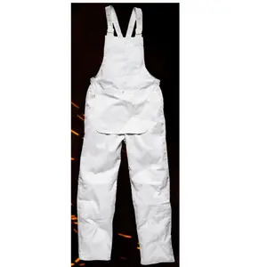 Trắng Dungaree Bib Và Brace Yếm Họa Sĩ Phù Hợp Với Trang Trí Cơ Khí Thương Hiệu Quần Áo Tốt