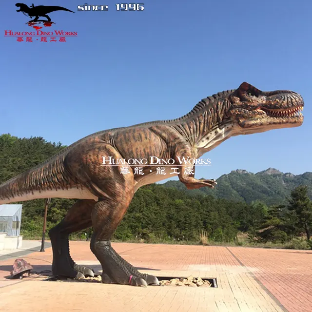 Robô jurássico dinossauro animatronic grande t-rex equipamentos de jogo