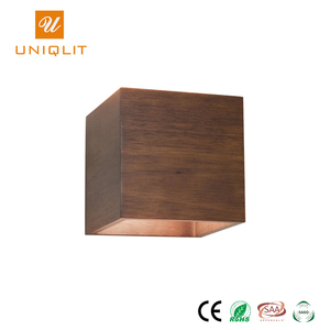 Mini <span class=keywords><strong>Hotel</strong></span> Rústico superficie cuadrada montada arriba y abajo sola luz LED de pared - Product Image 1