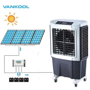 Vankool pendingin pendingin udara sistem tenaga surya, 24v 12v sistem pendingin evaporasi langsung tidak langsung