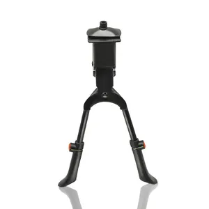 Nuevo soporte ajustable para bicicleta, pata de cabra central de doble pierna