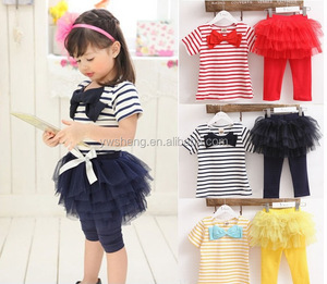 ¡Oferta! Ropa de algodón para niños, top de columpio y pantalones largos, conjuntos de ropa para niños al por mayor de china, top a rayas para bebés - Product Image 3