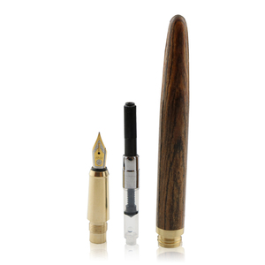 Stylo plume de luxe en bois d'ébène africain wengé acrid, caligrafia, pulpen, canates, gravure sur bois, tournage sur bois, stylos plume de calligraphie - Product Image 4