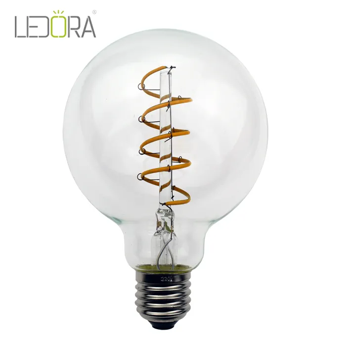 Nuevo diseño de luz vintage lámpara de led 110v espiral bombilla de luz led