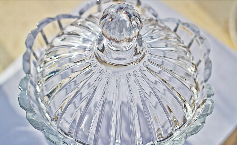 Haonai popular customized glass candy jar