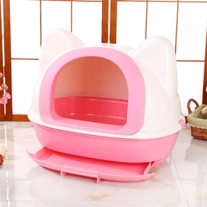 Belle boîte à litière <span class=keywords><strong>pour</strong></span> les <span class=keywords><strong>chats</strong></span>, nouveau bac à litière <span class=keywords><strong>pour</strong></span> animaux <span class=keywords><strong>de</strong></span> compagnie, <span class=keywords><strong>2</strong></span> couches, <span class=keywords><strong>pour</strong></span> le sable, livraison gratuite - Product Image 1