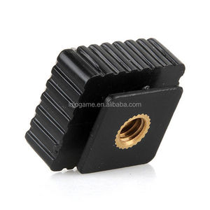 LQJP Flash Bracket Flash Cold Hot Shoe Bracket Mount Adapter 1/4" Screw for Studio Speedight Tripod